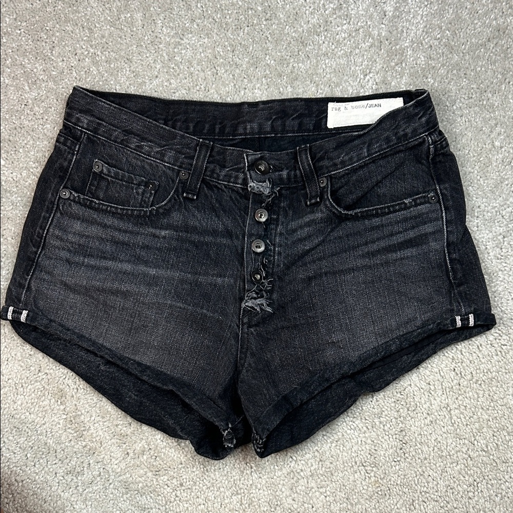 Rag & Bone Distressed Jean Denim Shorts
